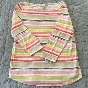 Tommy Bahama 3/4 Sleeve Striped Shirt